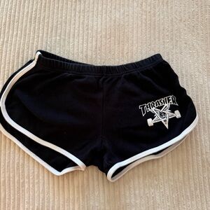 Thrasher Black Shorts with Logo
